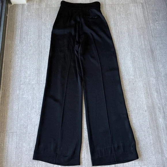 Aritzia Wilfred silky black with white stripe pants size 00 - Picture 6 of 8